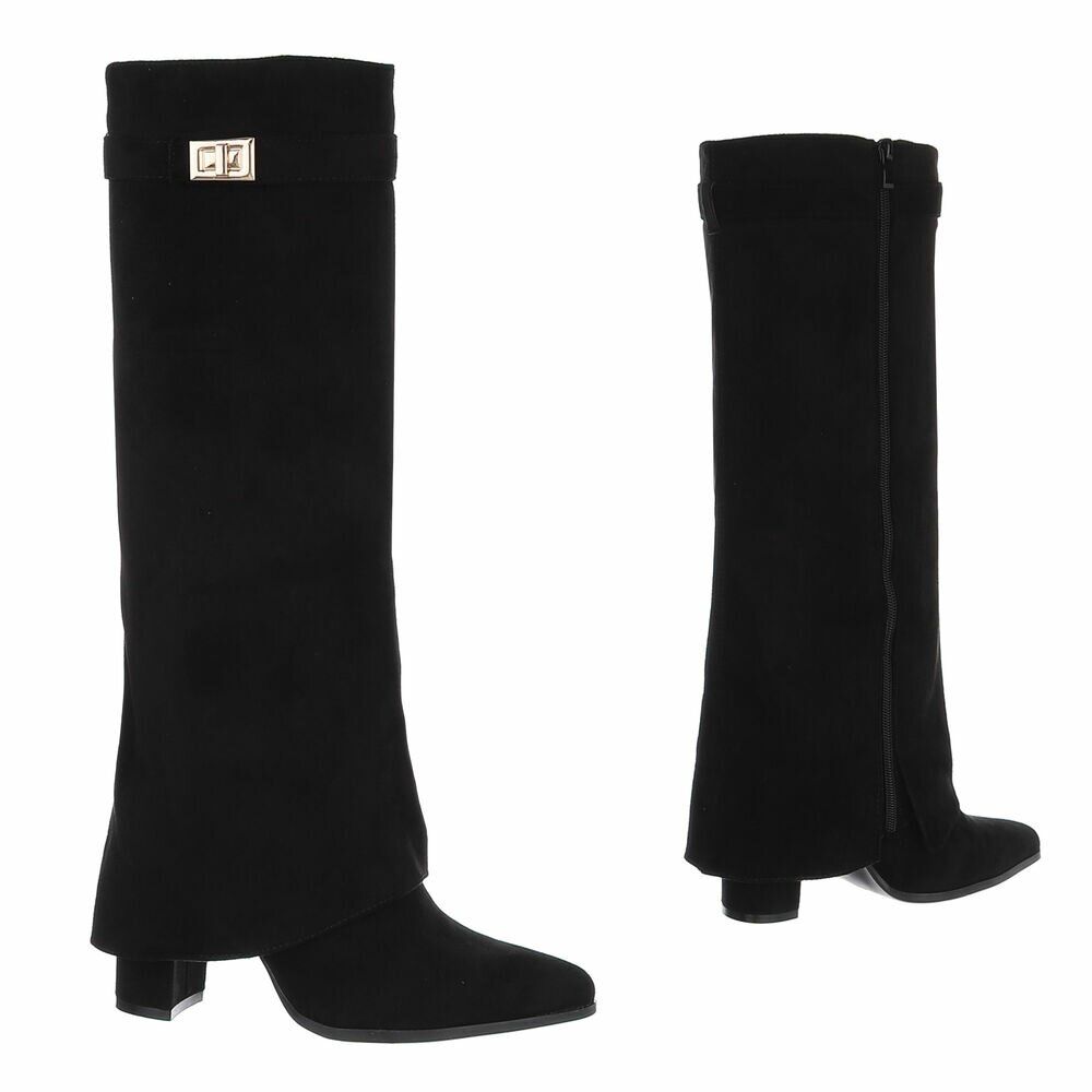 Hoge Festival Laars Zwart Suede