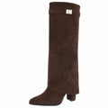 Trendy Festival Laars Bruin Suede