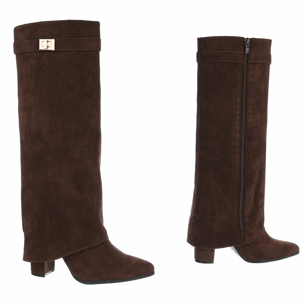 Trendy Festival Laars Bruin Suede