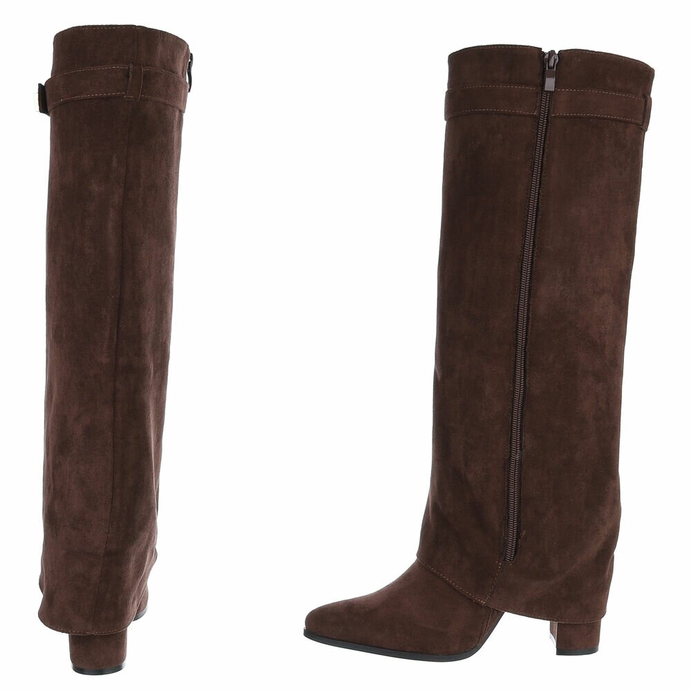 Trendy Festival Laars Bruin Suede