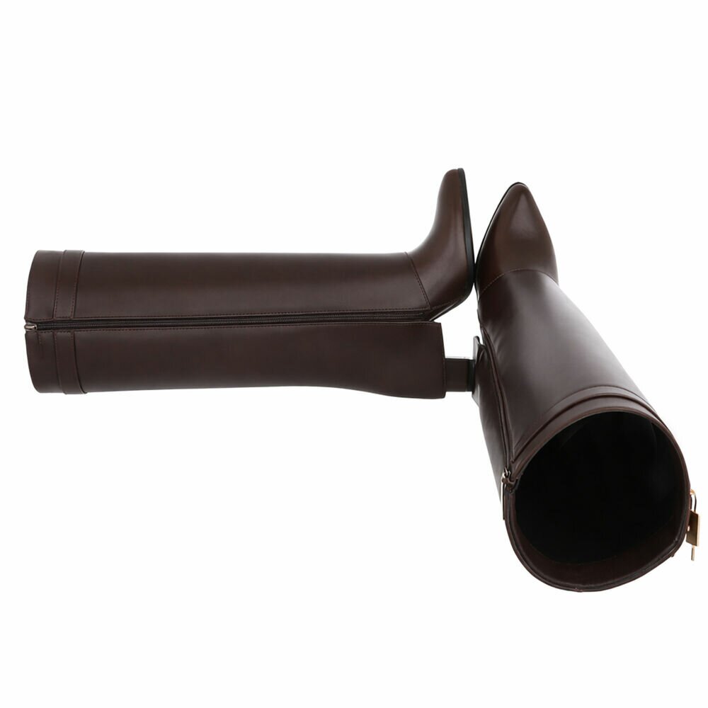 Trending TikTok Laars met Omslag - Dark brown